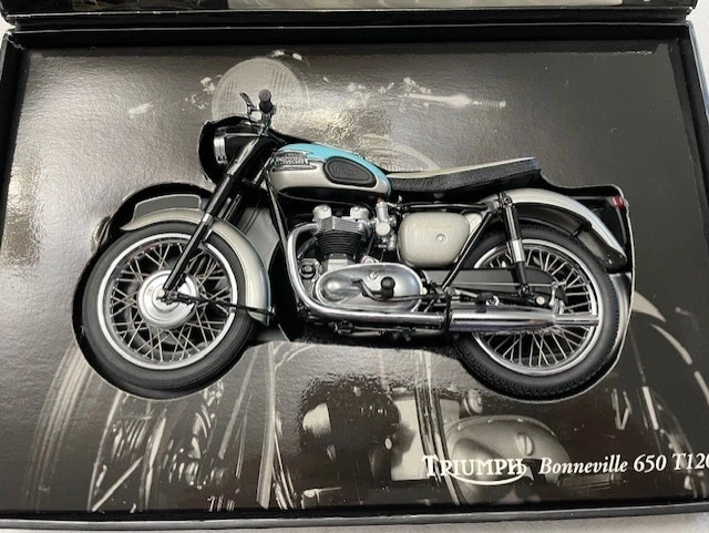 Minichamps 1:12 Triumph Bonneville 650 T-120 1959 Clasic Bike Series #7 - Image 2 of 4