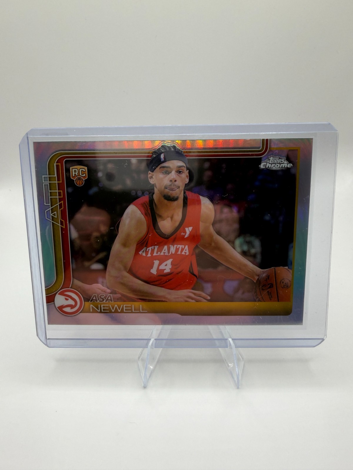 2025-26 Topps Chrome - Asa Newell #273 Refractor (RC) Atlanta Hawks