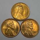 1937-P 1937-D 1937-S Lincoln Wheat Cent Set- Uncirculated RD (Lot#5)