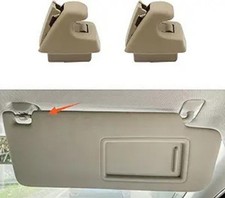 2PCS Sun Visor Clips for Cars, Bracket Sunvisor Retainer Clips, 9 Color: Beige