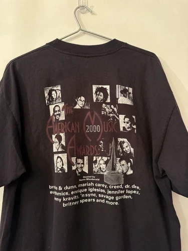 American Music Awards Shirt Lauryn Hill Mariah 2000s vintage concert t-shirt, vintage, single stitch, B+ condition