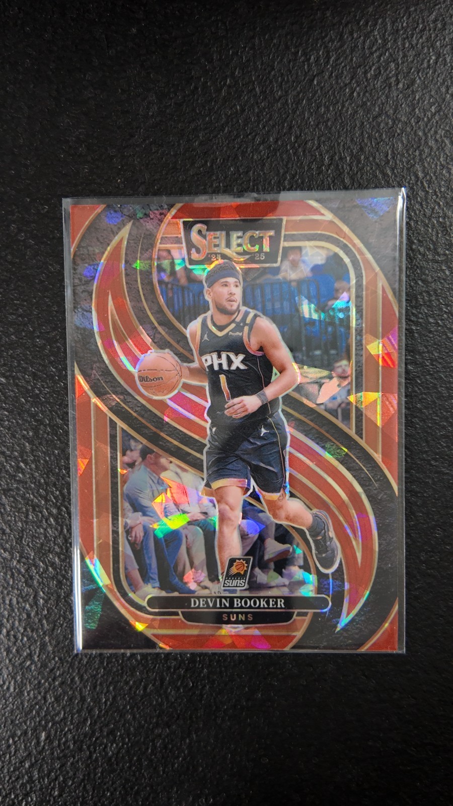2024-25 Panini Select - Premier Level Devin Booker #139 Red Cracked Ice Prizm