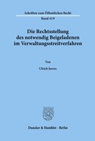 Ulrich Joeres | Die Rechtsstellung Des Notwendig Beigeladenen Im...