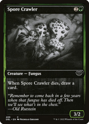 Spore Crawler 489 DBL Innistrad Feature Common Fungus Green Gregory NM