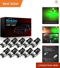 Super Bright 194 Green Led Bulbs - 5th Gen T10 Pack Of 10 For Interior Upgrade