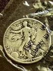 1945 P Liberty Walking Half Dollar 50C 90% Silver Very Good Littleton WWII Coin!