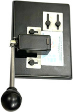 Tabletop slot punch with adjustable guide heavy duty  1/8X9/16  or 3mmX 14mm 