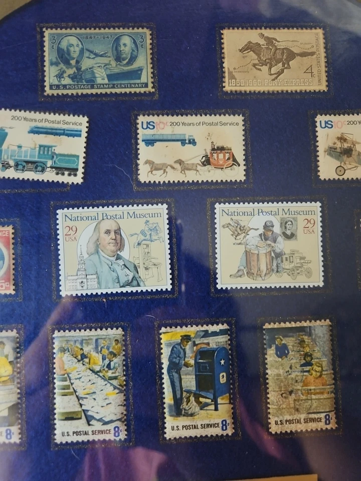 1994 US Postal Service Story Plate Stamp Collection Framed Stamps - Image 3 of 4