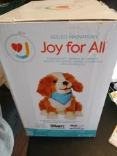 Joy for All - Freckled Pup - Brown and White Soft-Touch Coat - Realistic Pup