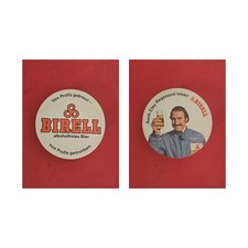 Birell Auch Clay Regazzoni trinkt... Brauerei Bierdeckel Bier