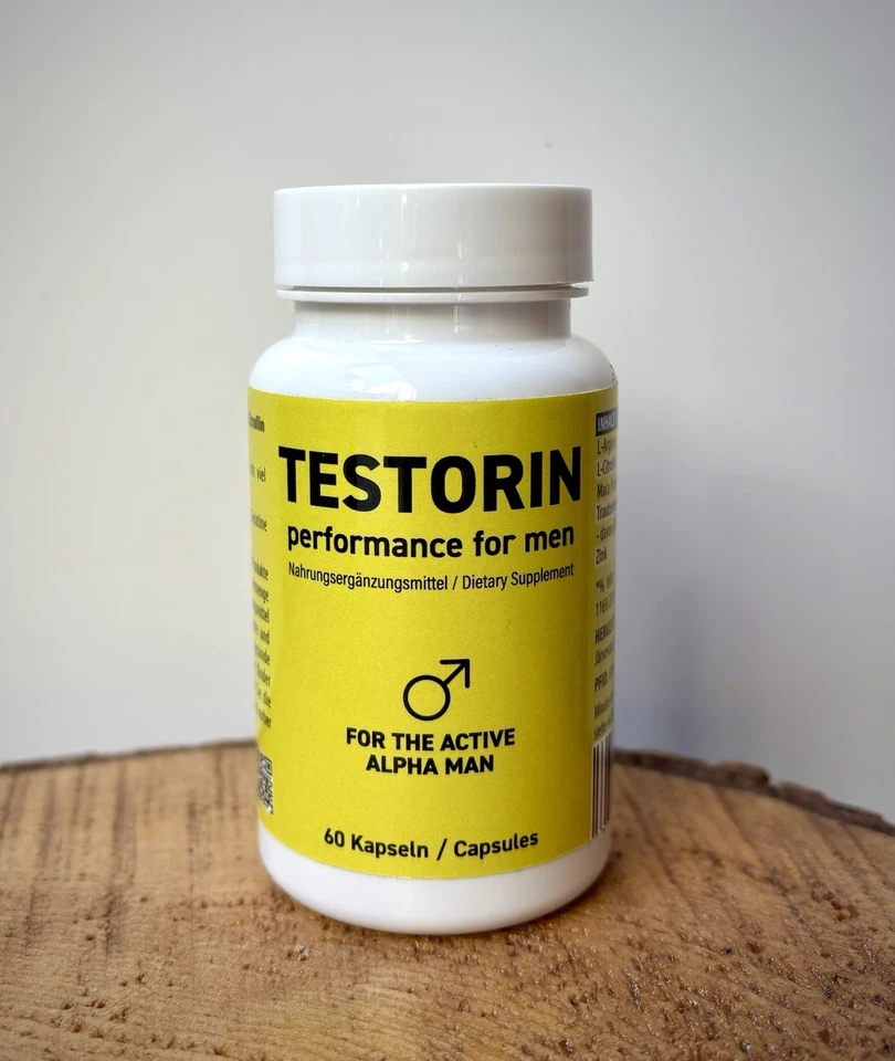 MAYPRODUCTS Testorin - Testo Booster Kapseln für den aktiven Alpha-Mann | 60 Kapseln
