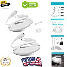 12V DC Extension Cable 20ft 2 Pack,5V 9V 2.1mm x 5.5mm 5521 Power Supply Adap...