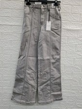 New Judy Blue High Waist Retro Wide Leg Jeans Grey Size 3