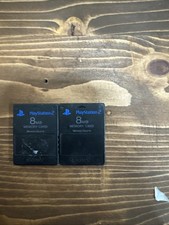 Lot Of 2 Playstation 2 PS2 Memory Card 8MB Magic Gate Official OEM SONY Brand