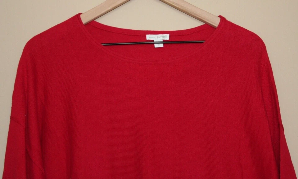 Pure J Jill Sweater Womens Knit Cotton Cashmere Blend Size XS 0 2 Oversize - Image 3 of 4