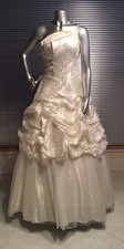 New Wedding Ball Gown Dress Ivory Size 6 36/30 Easy Carry .Outdoor Photo Perfect