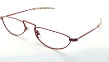 Silhouette M7237 V 6056 Red Oval Metal Eyeglasses Frame Only  51-19 145 Austria