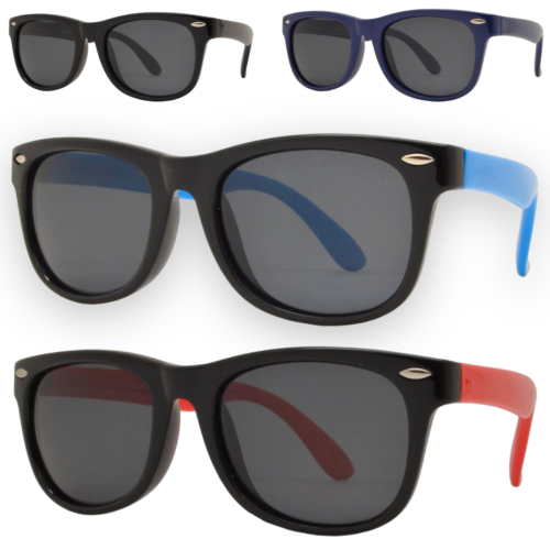 TR90 Polarized Childrens designer Classic sunglasses kids UV400 Boys and Girls - Afbeelding 1 van 10