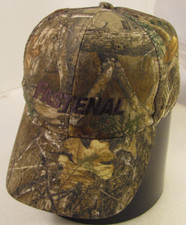 Fastenal Trucker Hat Mens Brown Camouflage Rrealtree Leaf Mesh Outdoor Cap Logo