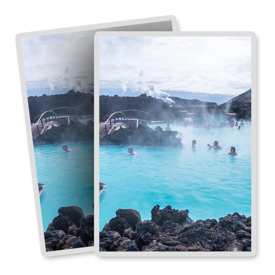 2x Vertical Vinyl Stickers Blue Lagoon Geothermal Spa Iceland #50318 ...