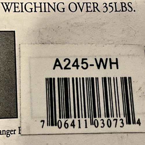 MinkaAire A245-WH  45deg  Slope White Ceiling Fan Adapter A245-WH - Picture 2 of 4