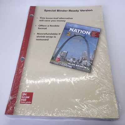 The Unfinished Nation: A Concise History Of The American People Volume 2 Binder