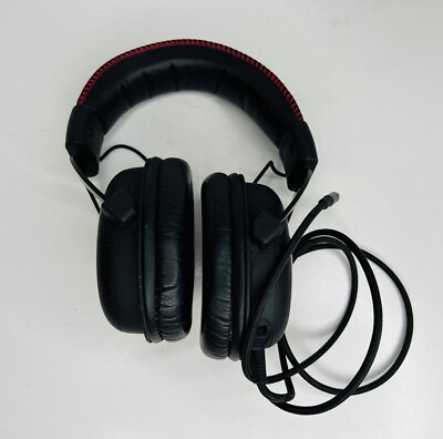 HyperX Wired Gaming Headphones No Mic *WORKS* Red/Black READ Condition
