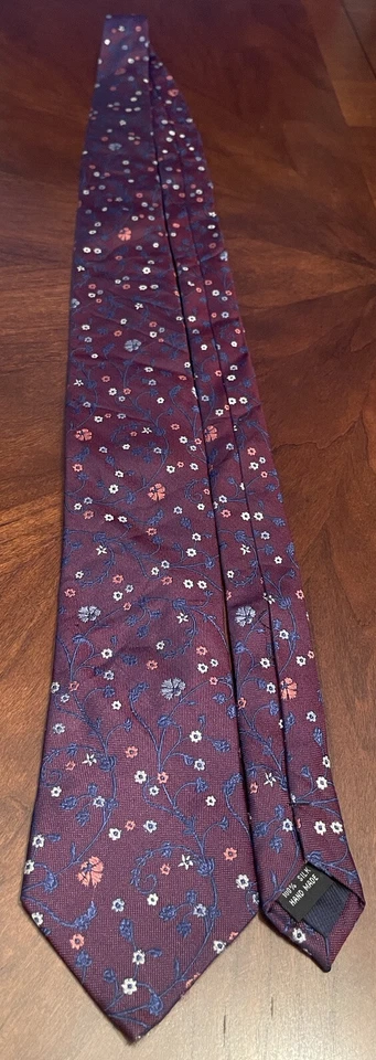 Corbata de cuello Bruno Piattelli hecha a mano 100 % seda para hombre hecha en China Foto 3 de 4