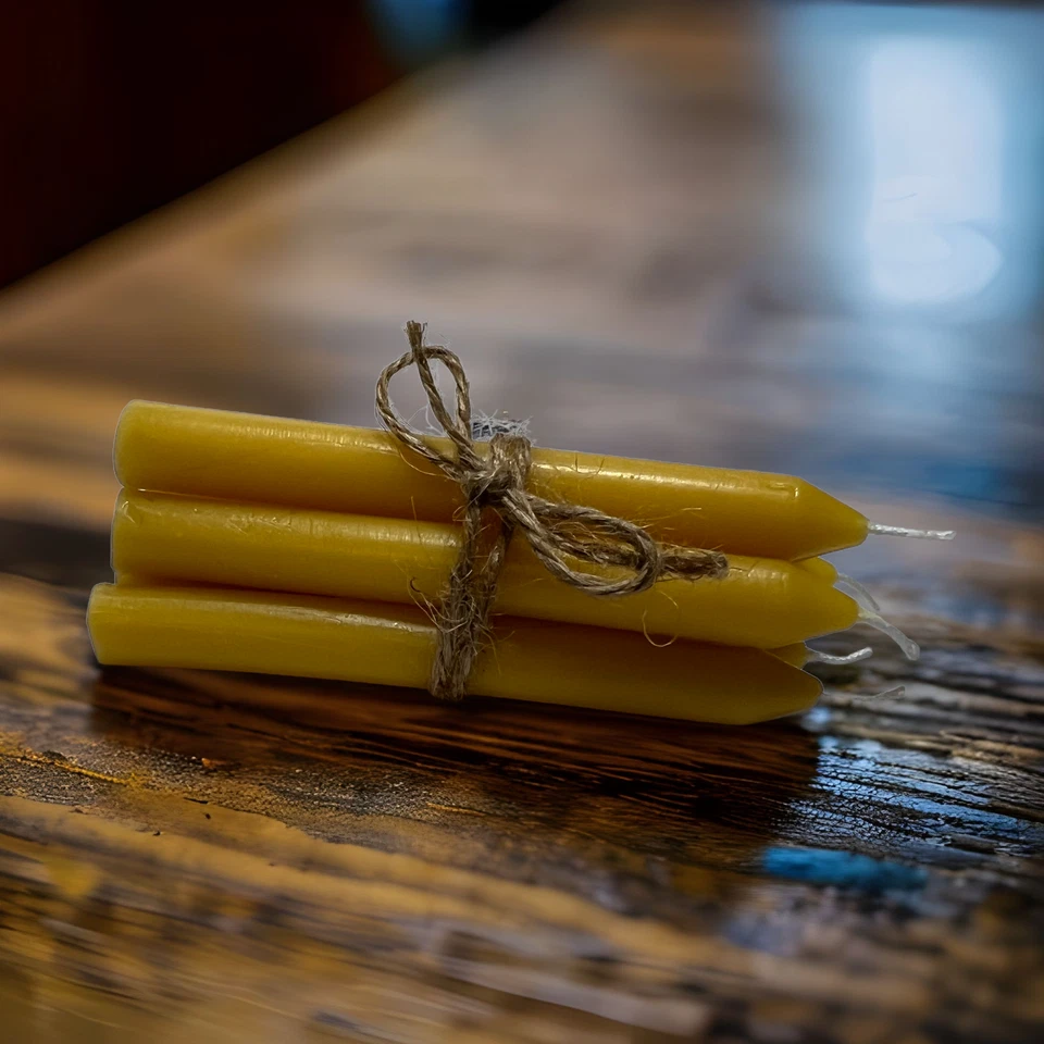 Velas de iglesia ortodoxa mini hechizo de cera de abejas varios colores y opciones de cantidad Foto 3 de 4