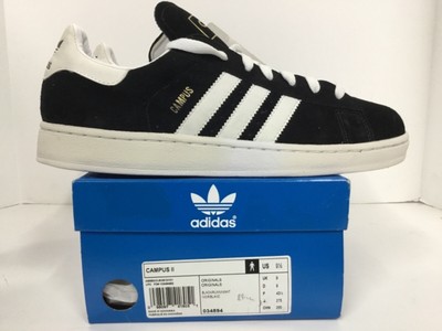 Adidas Campus II Mens sneaker #034894 Size 9.5 black/white \