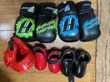 Martial Arts Sparring Gear, (head, gloves x2, feet x2), Century, RevGear