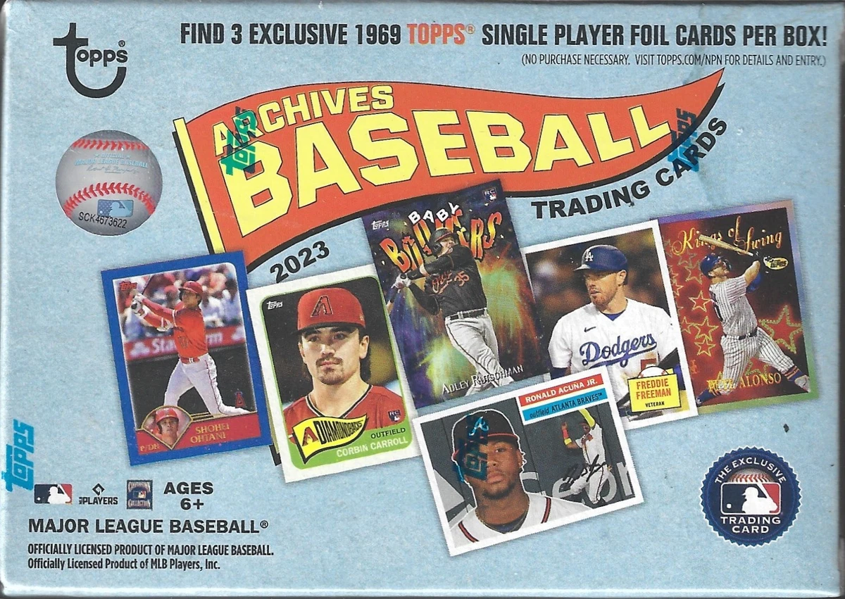 2023 Topps Archives Baseball Sealed Blaster Box Exclusive Foil Cards & Rare Auto 2023 Topps Archives Baseball Sealed Blaster Box Exclusive Foil Cards & Rare Auto