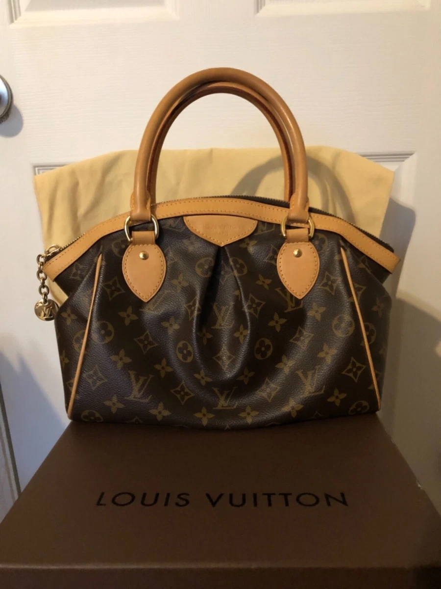 LOUIS VUITTON Tivoli PM Monogram Canvas Satchel Bag Brown