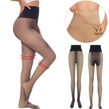Women Fleece Lined Warm Pantyhose Winter Removable Two-piece Tights US