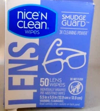 Nice 'N Clean Lens Wipes Pre-Moistened Non-Scratching 50-Count