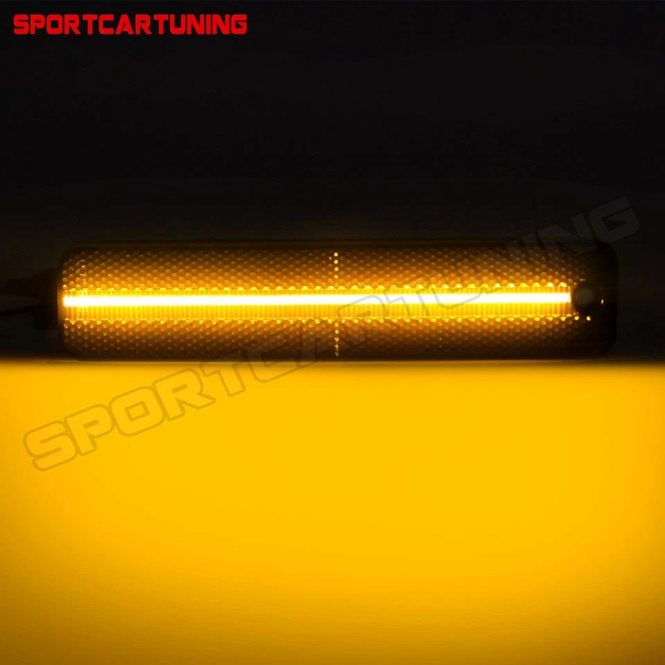 2PC Smoke Front Amber Front Red LED Side Marker Lights For 00-05 Pontiac Sunbird Foto 2 de 4