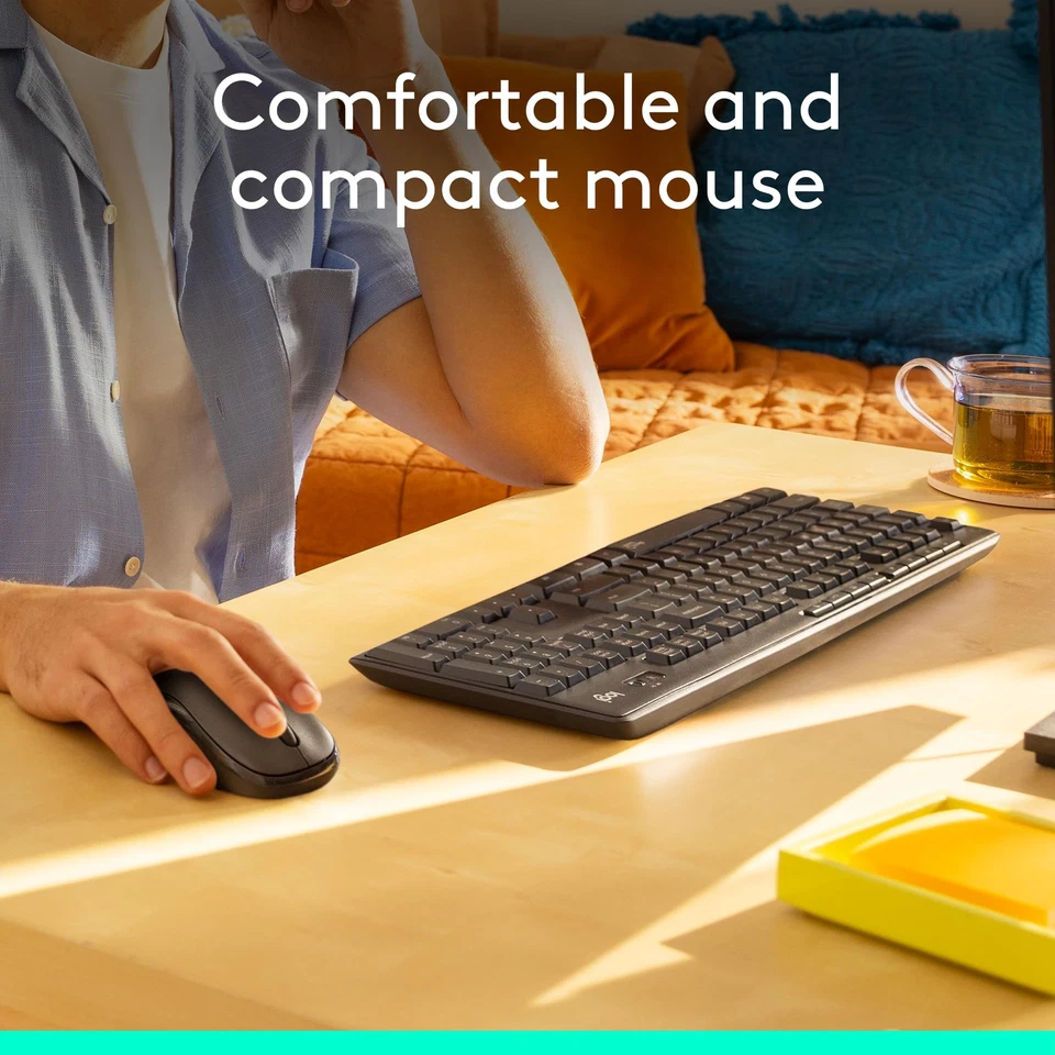 Logitech MK295 Wireless Mouse & Keyboard Combo  - Graphite - Image 4 of 4