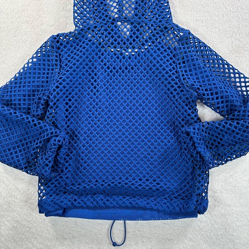 Tia Cibani Kids 5/6 Year Old Blue Two-In-One Cut Out Bolero Hoodie Pullover New - Picture 4 of 13