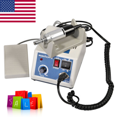 Dental Lab Marathon Electric Micromotor Polisher + 35K RPM Handpiece Kit Dr