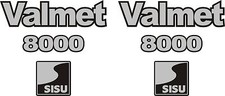Valmet 8000 Tractor Decal Set