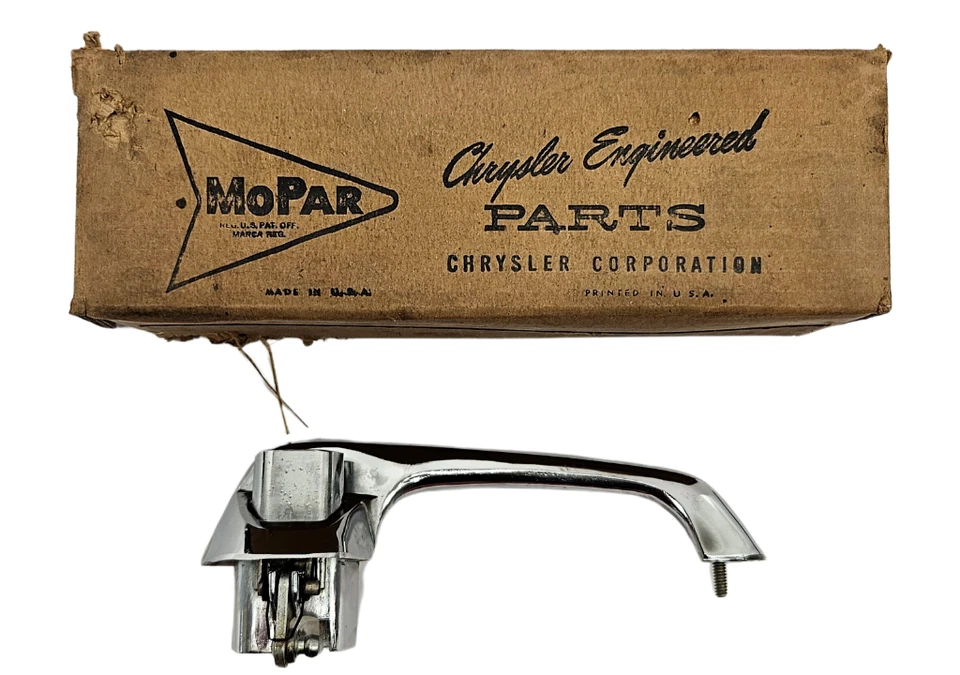 1964-1971 Dodge A-100 A-108 фургон правая наружная дверь хромированная ручка 2081334 новый из старых запасов - Изображение 2 из 4