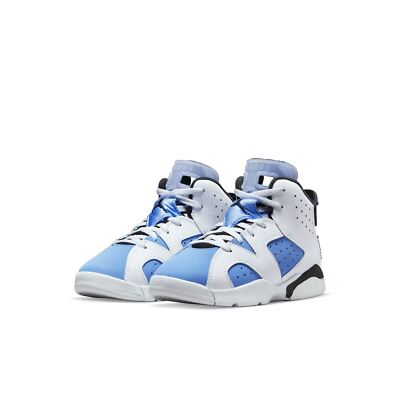 DV3605-410] Preschool Air Jordan Retro 6 (PS) 'UNC White' | eBay