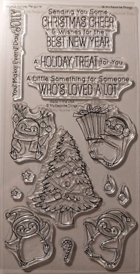 Clear Stamp/Klarsicht My Favorite Things ''Holiday Penguins Stempel Set 10,5x20,5