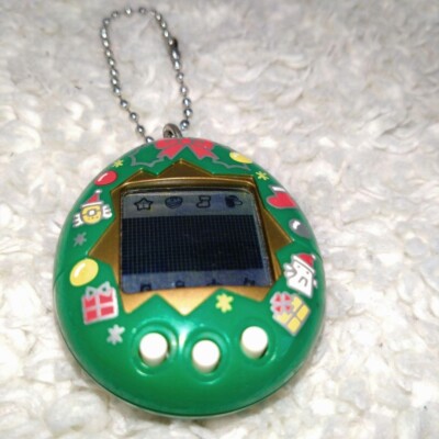 Tamagotchi Santaclautchi 1998 Green Christmas Edition Santa