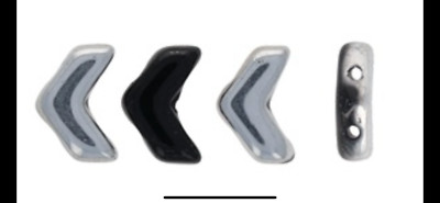 50 CzechMates Vee Beads 2 Hole Chevron Duo 4x10mm Specialty Artisan Jewelry