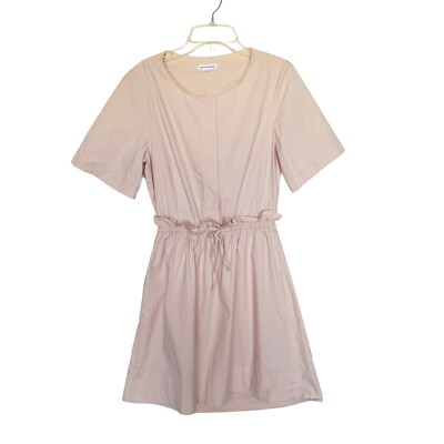 Club Monaco Senella Open Back Paperbag Waist Dress Peach Pink Womens Size 6  | eBay