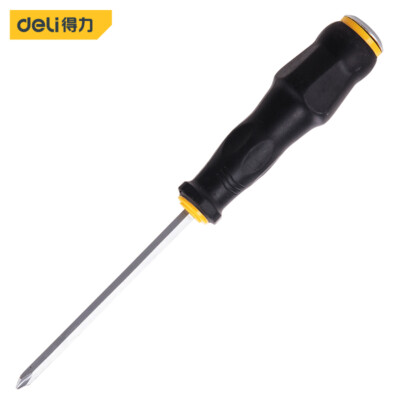 deli Crossed Screwdriver Through Center Opening Repair Non-slip Handle Tool