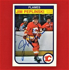 Autographed Jim Peplinski 1982 O-Pee-Chee Card 55 A4