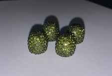 4x Army Green Camo Crystal Tire Valve Caps Bling Diamond Luxury Car Truck Gift