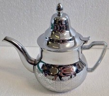 Traditional Moroccan Teapots in Silver-3 Sizes Excellent Quality Fast Free P&P